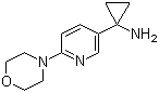 1-[6-(4-Morpholinyl)-3-pyridinyl]cyclopropanamine molecular structure (CAS 566161-18-0)