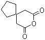 结构式 CAS# 5662-95-3, 3,3-四亚甲基戊二酸酐; 环戊烷-1,1-二乙酸酐