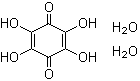 structure of CAS# 5676-48-2, 2,3,5,6-Tetrahydroxy-2,5-cyclohexadiene-1,4-dione dihydrate
