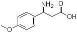 structure of CAS# 5678-45-5, 3-Amino-3-(4-methoxyphenyl)propionic acid