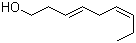 (3E,6Z)-3,6-Nonadien-1-ol molecular structure (CAS 56805-23-3)