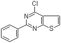 structure of CAS# 56843-80-2, 4-Chloro-2-phenylthieno[2,3-d]pyrimidine