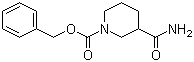 1-Cbz-3-piperidinecarboxamide molecular structure (CAS 569348-14-7)