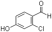 2-Chloro-4-hydroxybenzaldehyde molecular structure (CAS 56962-11-9)
