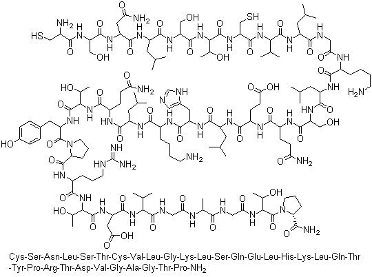 Calcitonin eel molecular structure (CAS 57014-02-5)