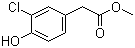 structure of CAS# 57017-95-5, Methyl 3-chloro-4-hydroxyphenylacetate;3-Chloro-4-hydroxybenzeneacetic acid methyl ester