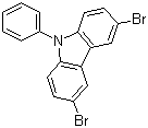 structure of CAS# 57103-20-5, 3,6-Dibromo-9-phenylcarbazole