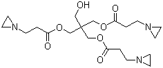structure of CAS# 57116-45-7, Pentaerythritol tris[3-(1-aziridinyl)propionate];Pentaerythritol tris(3-aziridin-1-ylpropionate)