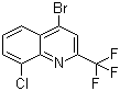 4-Bromo-8-chloro-2-(trifluoromethyl)quinoline molecular structure (CAS 57124-18-2)