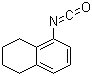 结构式 CAS# 57235-17-3, 1-异氰酸基-5,6,7,8-四氢萘; 5,6,7,8-四氢萘-1-异氰酸酯
