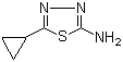 structure of CAS# 57235-50-4, 5-Cyclopropyl[1,3,4]thiadiazol-2-ylamine