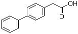 结构式 CAS# 5728-52-9, 4-联苯乙酸
