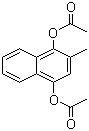 结构式 CAS# 573-20-6, 维生素 K4; 2-甲基-1,4-萘二酚双醋酸酯