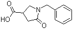 1-苄基-5-氧代吡咯烷-3-甲酸分子结构 (CAS 5733-86-8)