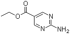 结构式 CAS# 57401-76-0, 2-氨基-5-嘧啶羧酸乙酯