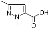 结构式 CAS# 5744-56-9, 1,3-二甲基-1H-吡唑-5-甲酸
