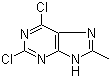 structure of CAS# 57476-37-6, 2,6-Dichloro-8-methyl-9H-purine