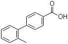 结构式 CAS# 5748-43-6, 2'-甲基联苯-4-甲酸