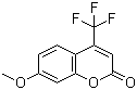 7-甲氧基-4-(三氟甲基)香豆素分子结构 (CAS 575-04-2)