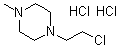 结构式 CAS# 5753-26-4, 1-(2-氯乙基)-4-甲基哌嗪二盐酸盐