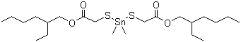 Methyltin mercaptide molecular structure (CAS 57583-35-4)