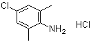 4-Chloro-2,6-dimethylaniline hydrochloride molecular structure (CAS 5769-32-4)