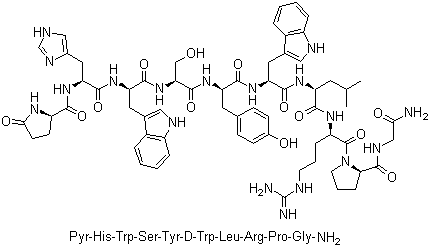 曲普瑞林分子结构 (CAS 57773-63-4)