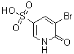 5-Bromo-1,6-dihydro-6-oxo-3-pyridinesulfonic acid molecular structure (CAS 577985-06-9)