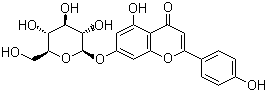 Apigenin 7-glucoside molecular structure (CAS 578-74-5)