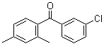 3'-Chloro-2,4-dimethylbenzophenone molecular structure (CAS 57800-68-7)