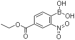 结构式 CAS# 5785-70-6, 4-乙氧基甲酰-2-硝基苯硼酸