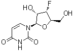 3'-Deoxy-3'-fluorouridine molecular structure (CAS 57944-13-5)