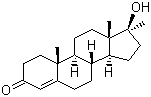结构式 CAS# 58-18-4, 甲睾酮; 甲基睾丸素; 甲基睾丸酮; 甲基睾酮; 17a-甲基-17b-羟基雄甾-4-烯-3-酮