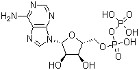 Adenosine 5'-(trihydrogen diphosphate) molecular structure (CAS 58-64-0)