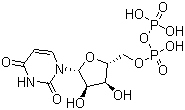 Uridine 5'-(trihydrogen diphosphate) molecular structure (CAS 58-98-0)
