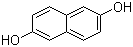 结构式 CAS# 581-43-1, 2,6-萘二酚; 2,6-二羟基萘