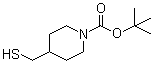 structure of CAS# 581060-27-7, 4-(Mercaptomethyl)-1-piperidinecarboxylic acid tert-butyl ester