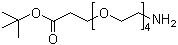 structure of CAS# 581065-95-4, 2-[2-[2-[2-(2-tert-Butoxycarbonylethoxy)ethoxy]ethoxy]ethoxy]ethylamine