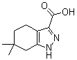 6,6-Dimethyl-4,5,6,7-tetrahydro-1H-indazole-3-carboxylic acid molecular structure (CAS 581083-30-9)