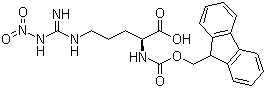 结构式 CAS# 58111-94-7, N-芴甲氧羰基-N'-硝基-L-精氨酸