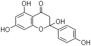 structure of CAS# 58124-18-8, 2-Hydroxynaringenin;2,3-Dihydro-2,5,7-trihydroxy-2-(4-hydroxyphenyl)-4H-1-benzopyran-4-one