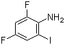 structure of CAS# 582319-15-1, 2,4-Difluoro-6-iodobenzenamine
