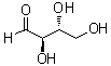 structure of CAS# 583-50-6, D-Erythrose;D-(-)-Erythrose; (2R,3R)-2,3,4-Trihydroxybutanal