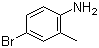structure of CAS# 583-75-5, 4-Bromo-2-methylaniline;4-Bromo-o-toluidine