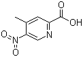 structure of CAS# 5832-43-9, 4-Methyl-5-nitropyridine-2-carboxylic acid