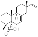 structure of CAS# 5835-26-7, Isopimaric acid;(+)-Isopimaric acid; 7,15-Isopimaradien-18-oic acid