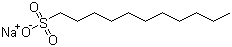structure of CAS# 5838-34-6, Sodium 1-undecanesulfonate