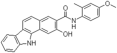 2-Hydroxy-N-(4-methoxy-2-methylphenyl)-11H-benzo[a]carbazole-3-carboxamide molecular structure (CAS 5840-22-2)