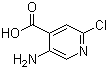 5-Amino-2-chloropyridine-4-carboxylic acid molecular structure (CAS 58483-95-7)