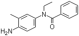 structure of CAS# 5856-00-8, N-(4-Amino-3-methylphenyl)-N-ethylbenzamide;N-(4-Amino-m-tolyl)-N-ethylbenzamide